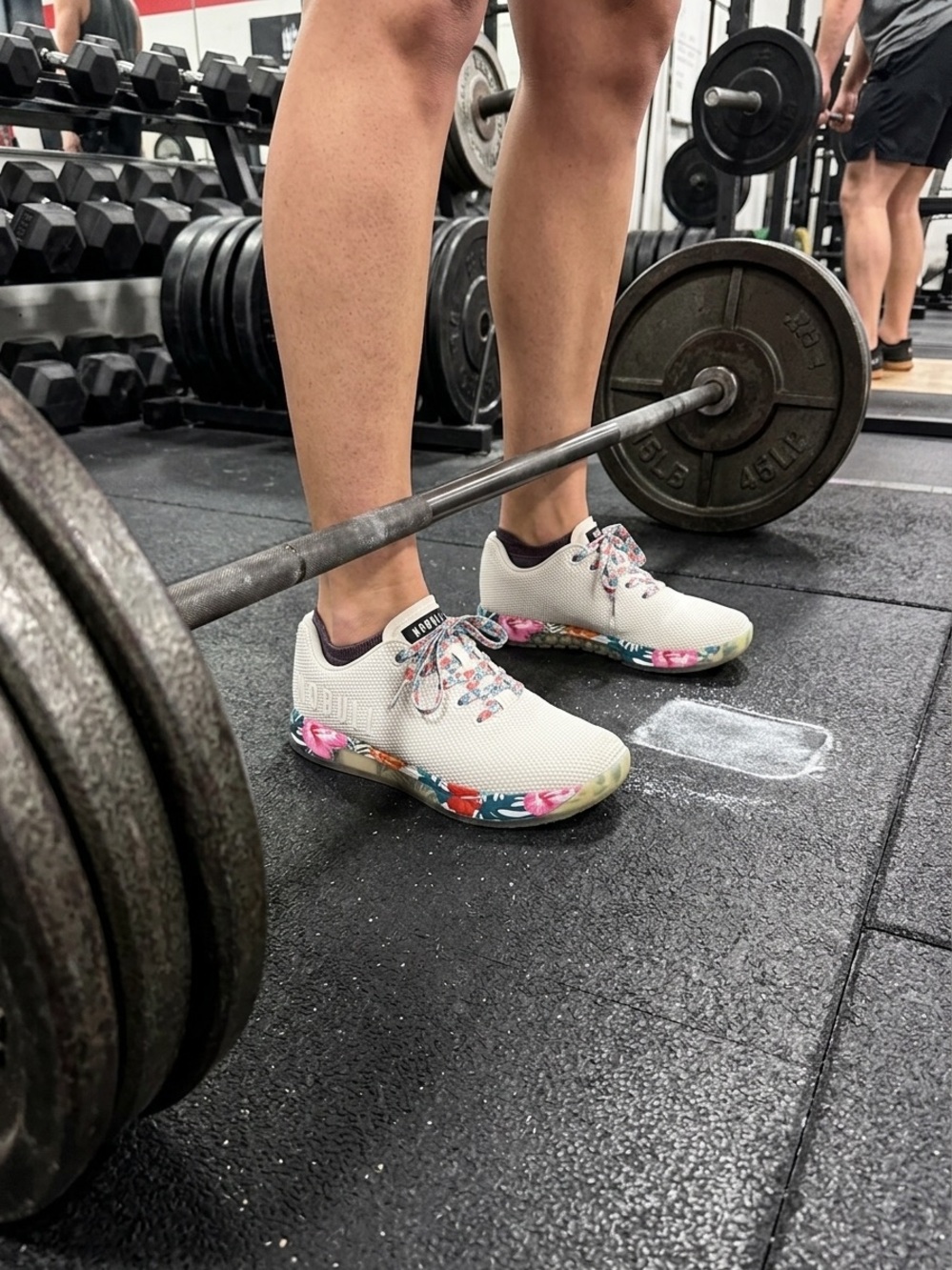 NOBULL Trainer White Tropical Floral Crossfit Shoes Women’s Size 9